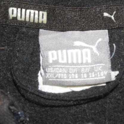 Puma Teens Black Full Zip Hoodie XL Graphic Sportswear