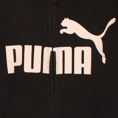 Puma Teens Black Full Zip Hoodie XL Graphic Sportswear