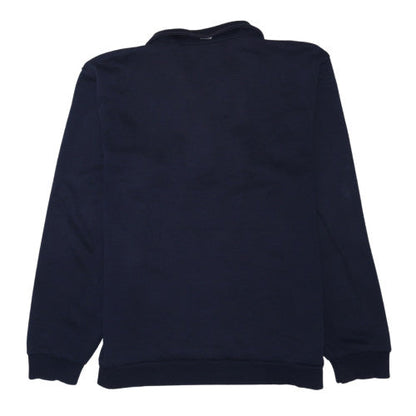 Puma Men's Blue 1/4 Zip Fleece Sweatshirt L Regular Fit