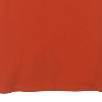 Nike Men's Orange Cotton Polo Shirt Size L Sportswear Top