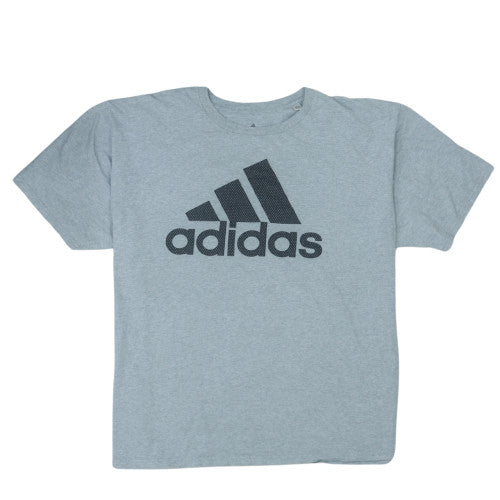 Adidas Men's Grey 2XL Sports Graphic Logo Crew Neck T-Shirt