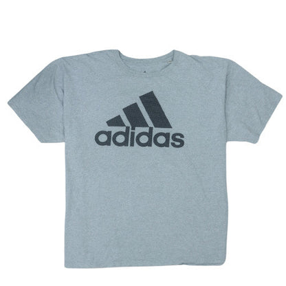 Adidas Men's Grey 2XL Sports Graphic Logo Crew Neck T-Shirt