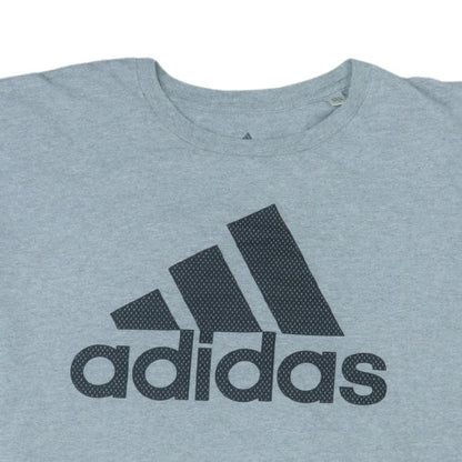 Adidas Men's Grey 2XL Sports Graphic Logo Crew Neck T-Shirt