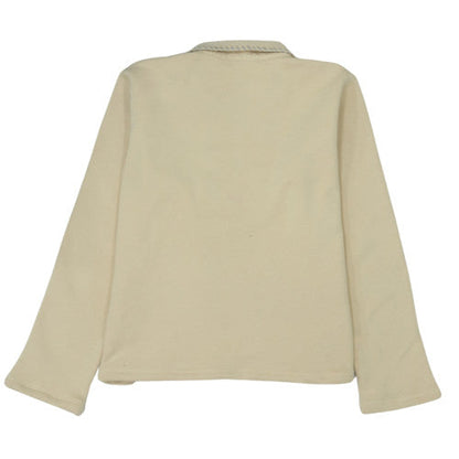 Ralph Lauren Sport Women's Beige Collared Henley Jumper Size L Cotton Blend