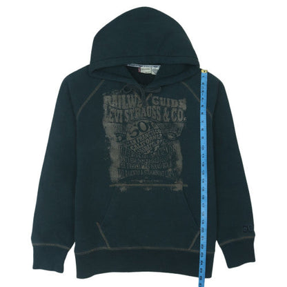 Levi's Mens Black XL Pullover Hoodie Graphic Print Cotton Blend