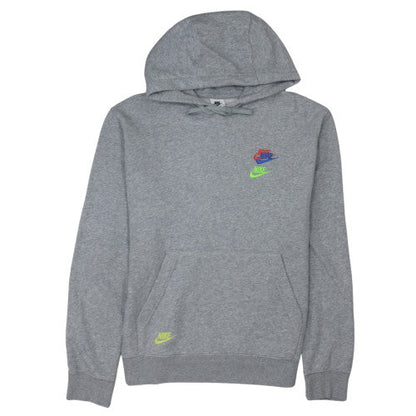 Nike Men's Grey Pullover Hoodie M Sports Fleece Sweatshirt