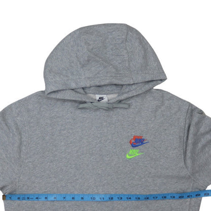 Nike Men's Grey Pullover Hoodie M Sports Fleece Sweatshirt