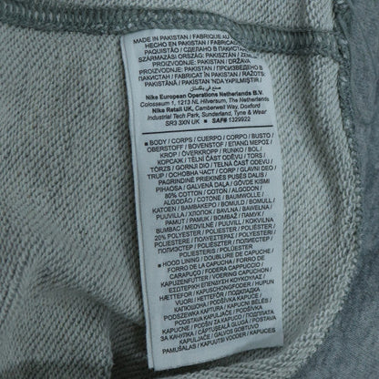 Nike Men's Grey Pullover Hoodie M Sports Fleece Sweatshirt