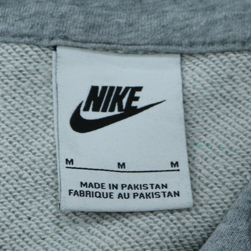 Nike Men's Grey Pullover Hoodie M Sports Fleece Sweatshirt