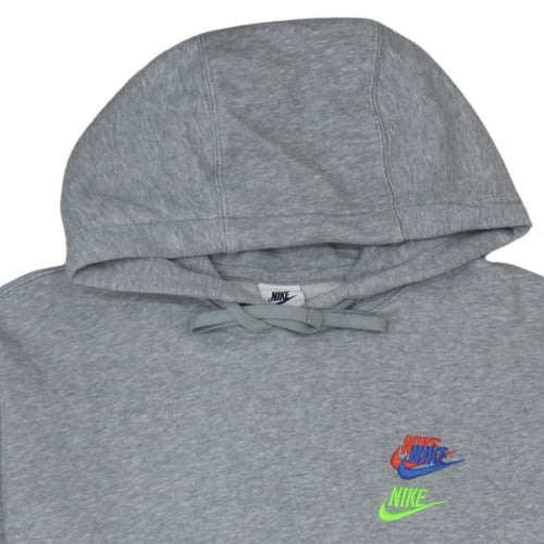 Nike Men's Grey Pullover Hoodie M Sports Fleece Sweatshirt
