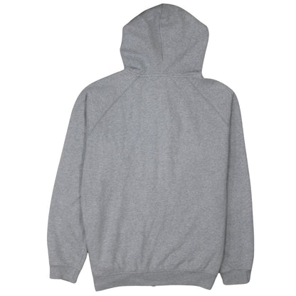 Reebok Mens Grey Full Zip Hoodie L Sports Fleece Sweatshirt