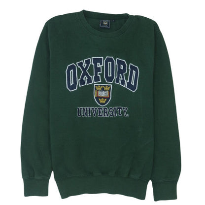 Oxford University Men’s Green Pullover Sweatshirt M Crew Neck