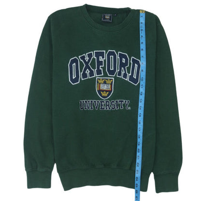 Oxford University Men’s Green Pullover Sweatshirt M Crew Neck
