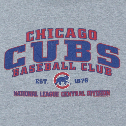 Majestic Men's Grey Chicago Cubs 2XL Graphic Baseball T-Shirt