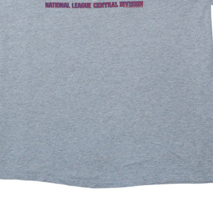 Majestic Men's Grey Chicago Cubs 2XL Graphic Baseball T-Shirt