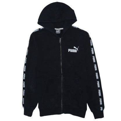 Puma Men's Black Full Zip Fleece Hoodie L Sports Streetwear