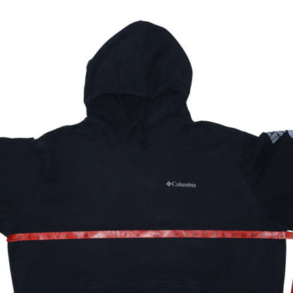 Columbia Mens Black 2XL Pullover Hoodie with Logo Sleeve