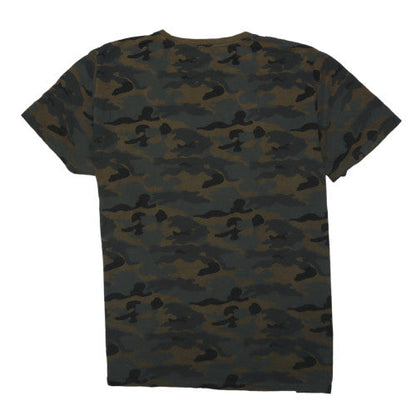 Old Navy Men's Green Camouflage Crew Neck Cotton Blend XL T-Shirt