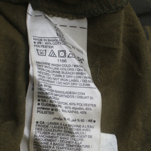 Old Navy Men's Green Camouflage Crew Neck Cotton Blend XL T-Shirt