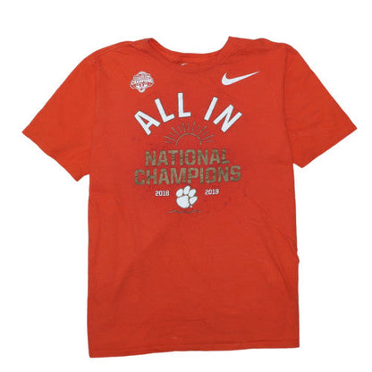 Nike Men's Orange XL Athletic Fit Sports Graphic T-Shirt