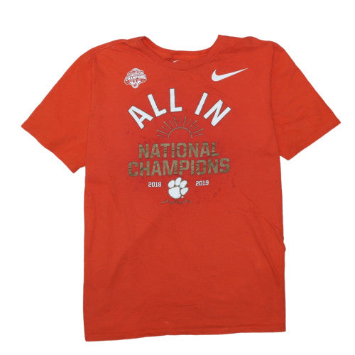 Nike Men's Orange XL Athletic Fit Sports Graphic T-Shirt