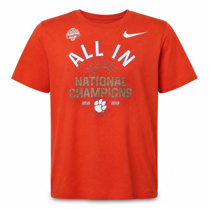 Nike Men's Orange XL Athletic Fit Sports Graphic T-Shirt