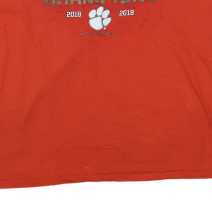 Nike Men's Orange XL Athletic Fit Sports Graphic T-Shirt