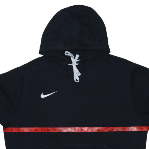 Nike Men's Black Pullover Hoodie M Regular Fit Fleece Sweatshirt