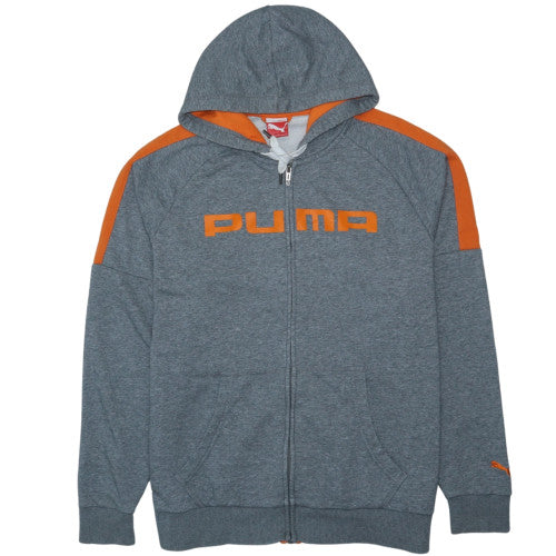 Puma Men's Grey Full Zip Hoodie XL Sportswear Sweatshirt