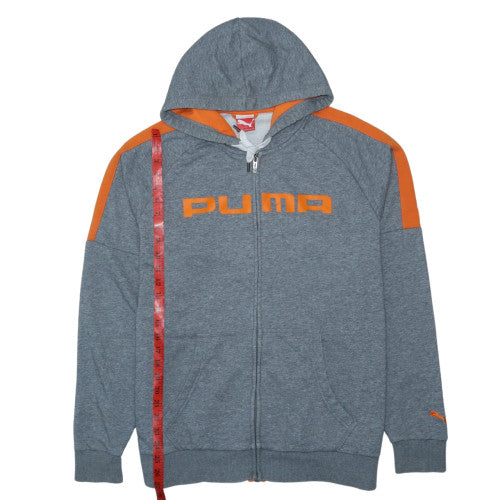 Puma Men's Grey Full Zip Hoodie XL Sportswear Sweatshirt