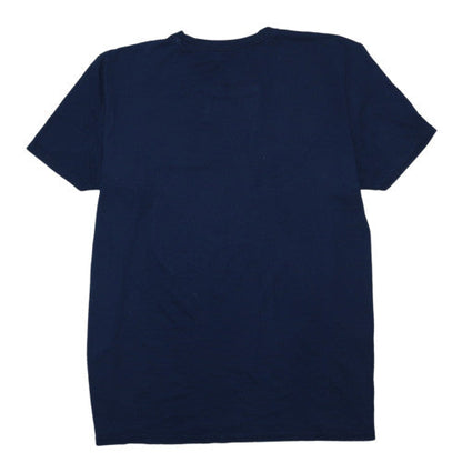 Adidas Men's Blue 'Three Stripe Life' 2XL Performance Cotton T-Shirt