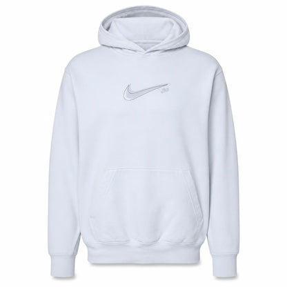 Nike Men's White Pullover Hoodie M Regular Fit Sports Fleece