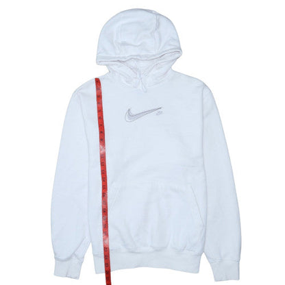 Nike Men's White Pullover Hoodie M Regular Fit Sports Fleece