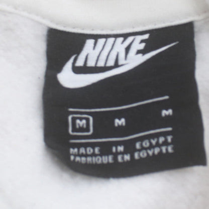 Nike Men's White Pullover Hoodie M Regular Fit Sports Fleece