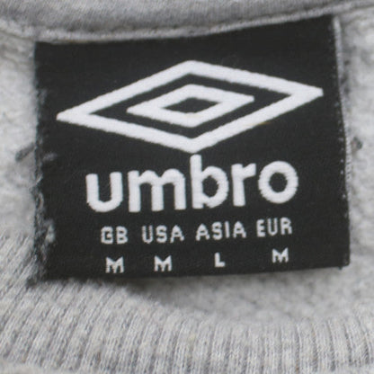 Umbro Men's Grey Crew Neck Logo Sweatshirt Size M