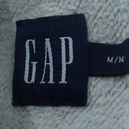 GAP Men’s Grey Logo Pullover Hoodie M Regular Fit Fleece