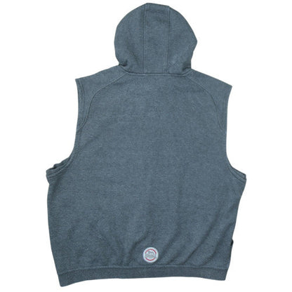 Lonsdale Men's Grey 3XL Sleeveless Full Zip Hoodie