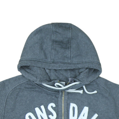 Lonsdale Men's Grey 3XL Sleeveless Full Zip Hoodie