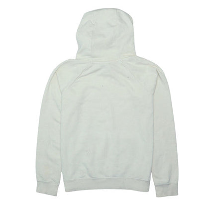 Nike Men Ivory Pullover Hoodie S Fleece Sports Logo Sweatshirt