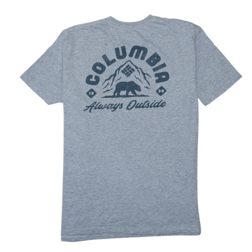 Columbia Men's Grey XL Outdoor Graphic Crew Neck T-Shirt