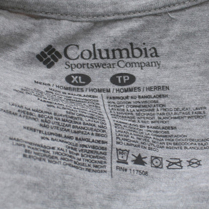 Columbia Men's Grey XL Outdoor Graphic Crew Neck T-Shirt