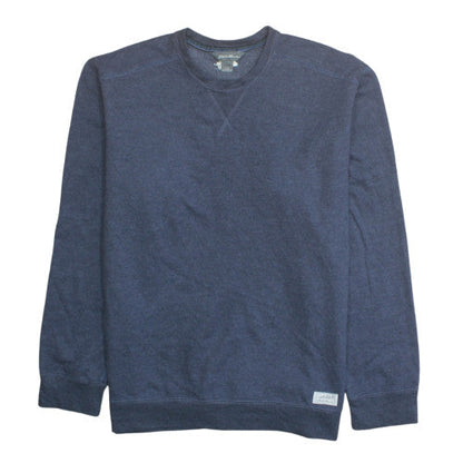 Eddie Bauer Men's Blue L Pullover Cotton Blend Crew Neck Sweatshirt