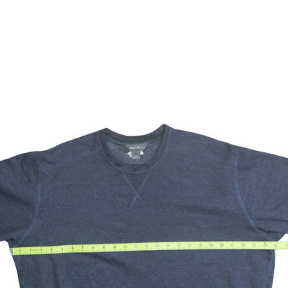 Eddie Bauer Men's Blue L Pullover Cotton Blend Crew Neck Sweatshirt