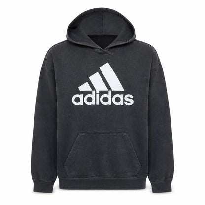 Adidas Men's Black Pullover Hoodie Small Logo Fleece Sweatshirt