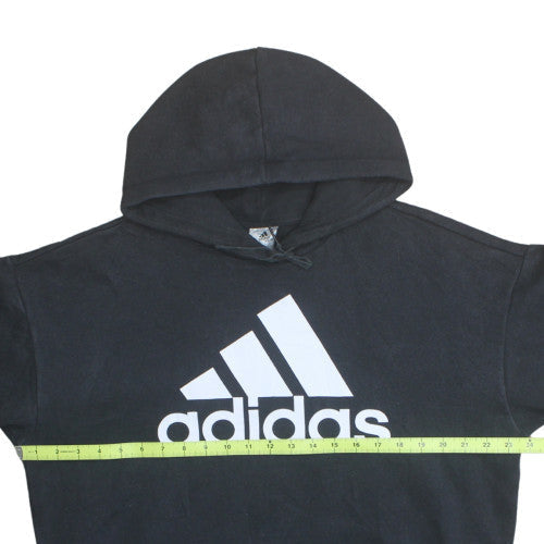 Adidas Men's Black Pullover Hoodie Small Logo Fleece Sweatshirt