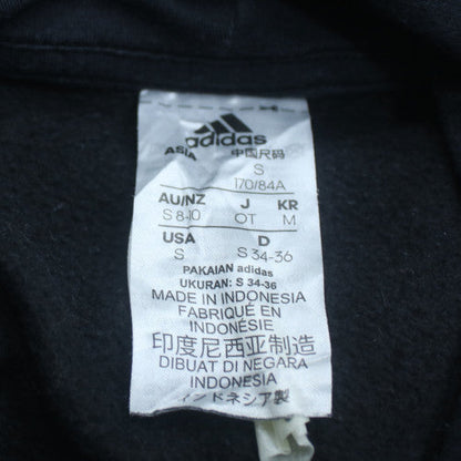 Adidas Men's Black Pullover Hoodie Small Logo Fleece Sweatshirt