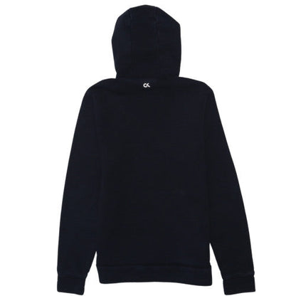Calvin Klein Men’s Black Pullover Hoodie S Logo Fleece Sweatshirt