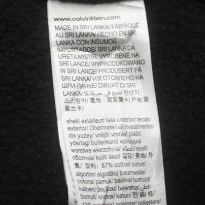 Calvin Klein Men’s Black Pullover Hoodie S Logo Fleece Sweatshirt