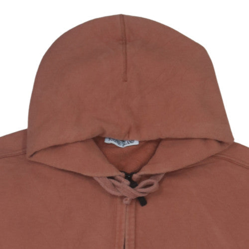 Stone Island Men's Brown Full Zip Hoodie Size L Regular Cotton