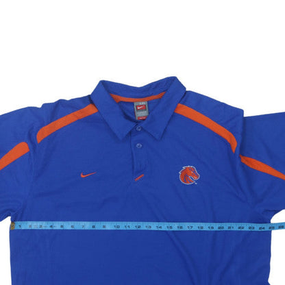 Nike Men’s Blue 2XL Dri-Fit Polo Shirt Boise State Team Sportswear